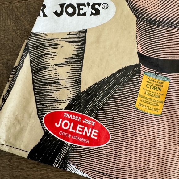 Trader Joe's Jolene and Joni Tote Grocery Reusable Shopping Bags Set of 2 NWT - Picture 3 of 8